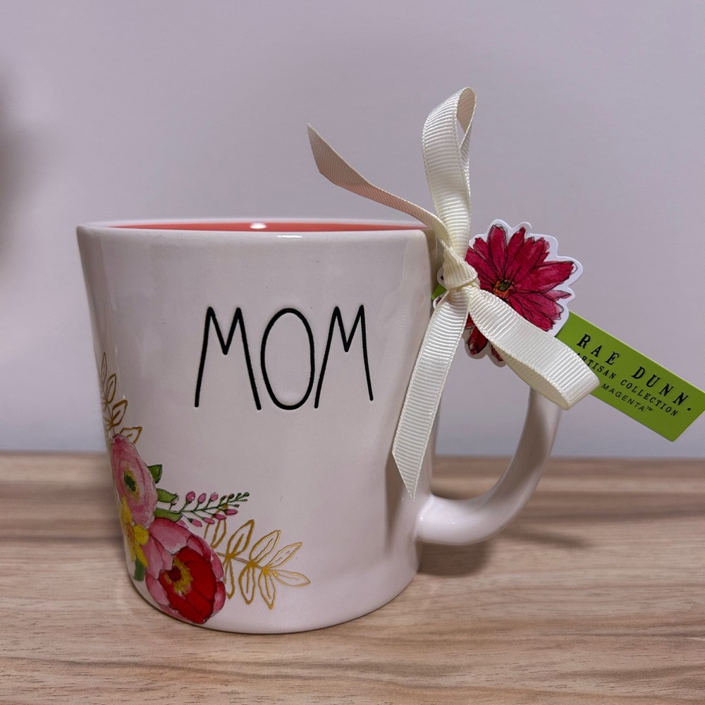 Rae Dunn Floral Watercolor Mom Mug